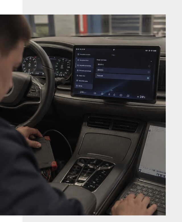 Русификация автомобиля BYD HAN для эксплуатации в Биробиджане